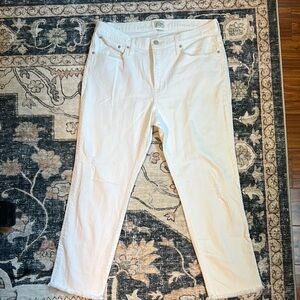 J. Crew White Denim Jeans